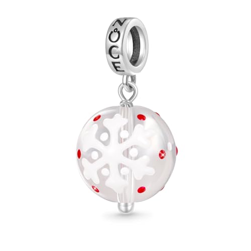 Image of GNOCE Christmas Charm Silver Plated & Sterling Silver Bracelet Gift