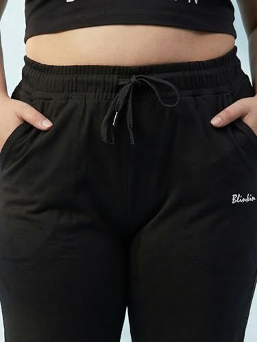 Image of BLINKIN Ankle Length Plus Size Cotton Track Pant for Woman | Ultimate Summer Lowers & Pajama for Women Pack of 2 (combo-plus-86)