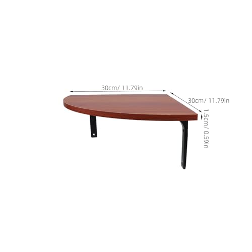 Estantería esquinera de madera para sala, mueble triangular de baño Amosfun 4