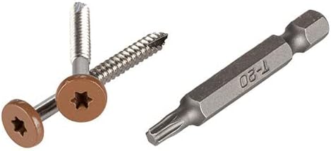 TimberTech TOPLoc Teak Fascia Fasteners - Box of 100 for 100 Linear Feet