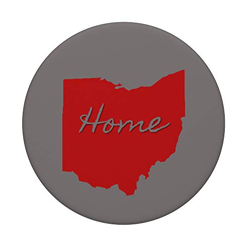 Ohio Home State Red And Gray Popsockets Popgrip: Swappable Grip For Phones & Tablets #TOP2