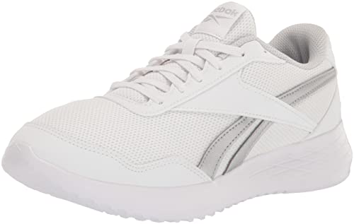 Reebok Energen Lite Zapatillas para Correr para Mujer, Blanco/Gris Puro/Plateado Metálico, 40 EU