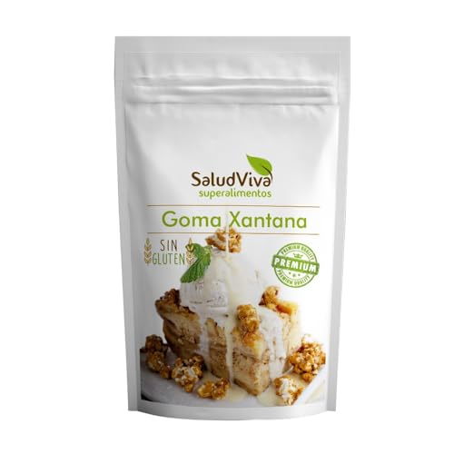 Goma Xantana Salud Viva 50g | Espesante y Gelificante Natural | Sin Gluten, Sin Aditivos, Apto para Veganos | Ideal para Salsas, Panes, Postres y Recetas Keto