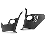 LQI Speaker Kick Panels Compatible with Chevy Impala Caprice 1964 Full-Size with AC Black Pair