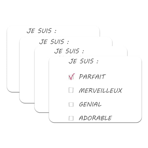Sets de table homme je suis parfait grand format lot de 4 - 2