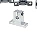 YUHYCOS Industrial Lead Screw 3D Printer Guide Lead Screw Guide Set, T8 Lead Screw Linear Coupling Support Linear Bearings Guide(Lead 1mm No Motor,300mm)