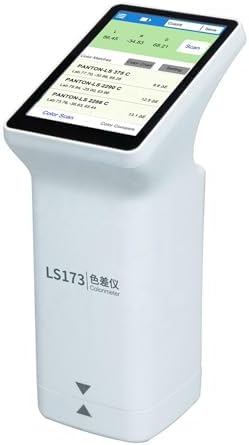 Portable D/8 Touch Colorimeter - Multifunctional Color Analyzer for Paint, Fabric, Skin, Metal, Ceramic, Stone & Ink - Accurate Color Measurement Tool