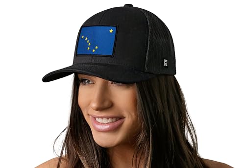 Image of HAKA State Flag Series Trucker Hat for Men & Women, Adjustable Baseball Hat, Golf Hat Snapback