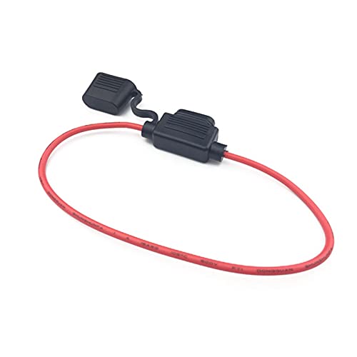 Portafusibles en línea impermeable para fusible de hoja pequeño con cable automotriz 16 AWG 4