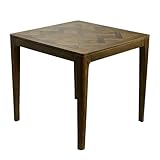 FORME PEU ENCOMBRANTE : Avec ses dimensions compactes de 80 x 80 cm, le plateau carré offre suffisamment d'espace pour des repas agréables et s'intègre parfaitement dans les petites cuisines ou les espaces de vie modernes.