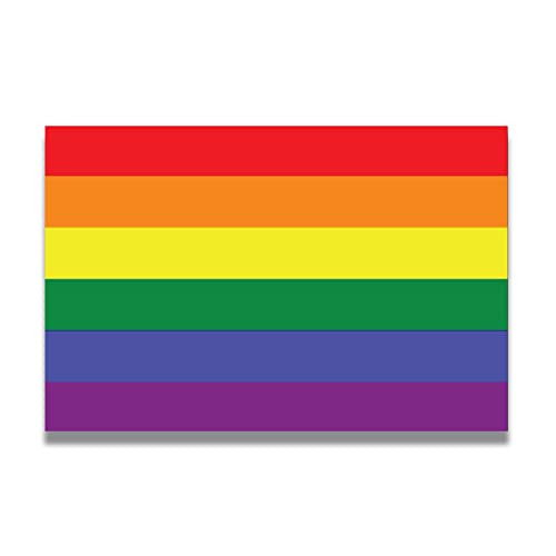 Image of Magnet Me Up LGTBQA Rainbow Flag Magnet Decal, 4x6 Inch, Heavy-Duty Automotive Magnet for Car, Truck, SUV, Show Your Support for LGBTQA, Spread Love and Equality, Crafted with Pride in The USA
