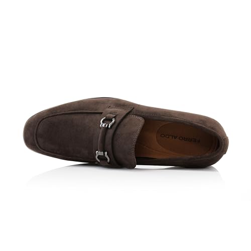 Image of Ferro Aldo Men's Premium Moc Toe Loafers | Casual & Dress Styles with Tassels & Horsebit Buckles