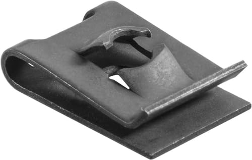 AMZ Clips And Fasteners 100 Spring Type U-Nut Screw #8 Range 0.050-0.090 - Black