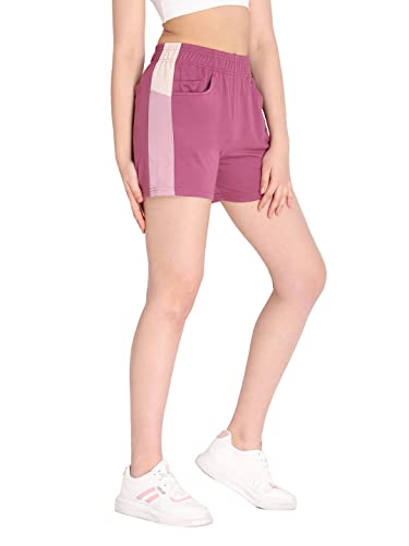 Image of CHKOKKO Women's Regular Cotton Regular Fit Plain Shorts for Women