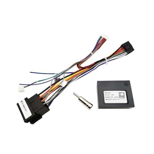 Faisceau de câbles autoradio CAN Bus Décodeur 16 broches vers connecteur ISO Adaptateur de câble Android pour voiture Compatible Pour Peugeot 206 307...