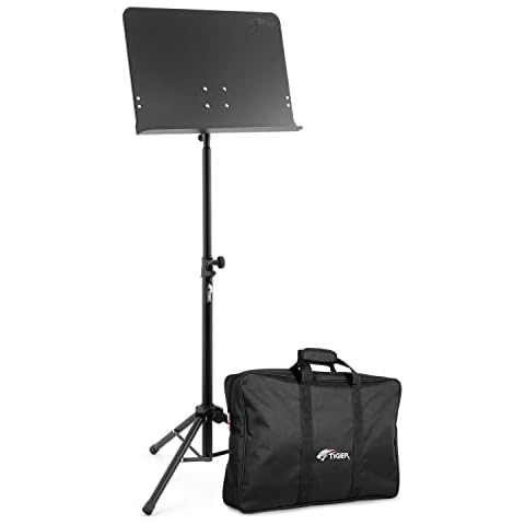 TIGER MUS14-BG Adjustable Music Stand with Bag Cover