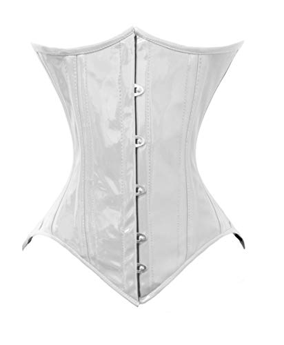 luvsecretlingerie Heavy Duty 26 Double Steel Boned Waist Training PVC Underbust Corset #8033