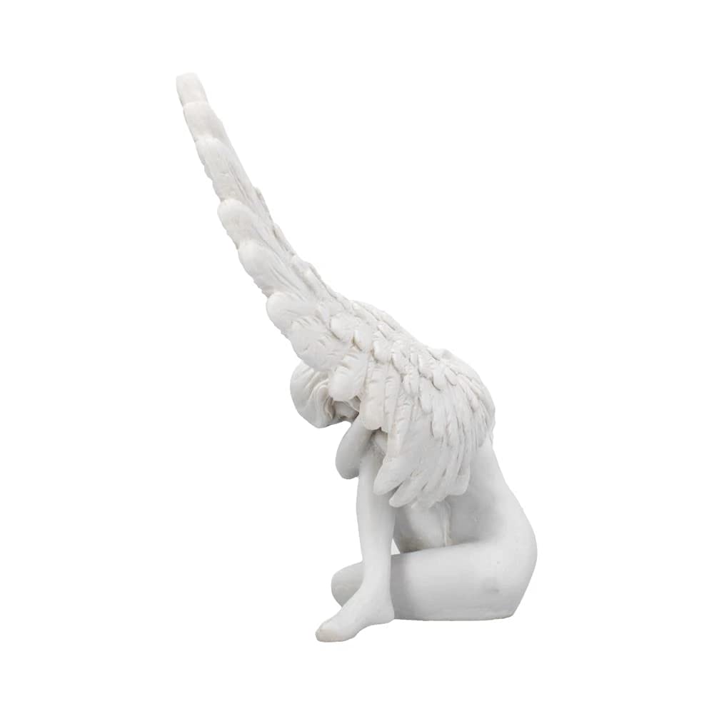 Nemesis Now Engelsbeileidsfigur, 36 cm, Himmelsfigur, Weiß