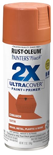 Rust-Oleum 249084 Painters Touch 2X Ultra Cover Spray Paint 12 oz Satin Cinnamon