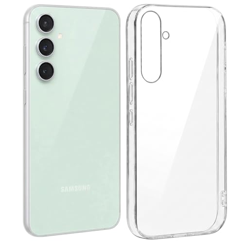 Image of DIZORO Compatible with Samsung Galaxy S23 fe 5G Back Cover Case Clear,[ Anti Yellow ][Military Grade Protection] Hard PC Back Cover Transparent
