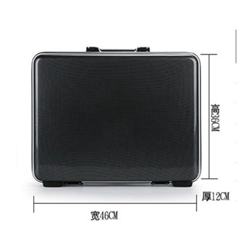 HBJWOV Portable Briefcase Aluminum Frame PC Camera Bag Handheld Password Box Handheld Suitcase Briefcase(Gray)3