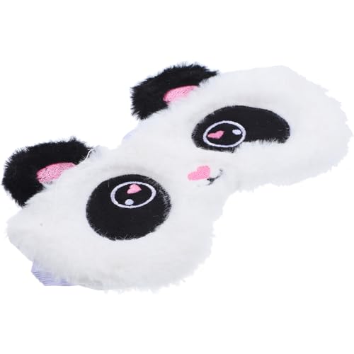 DECOMELODY Antifaz para Dormir de Felpa Suave con Diseño de Panda Ligero para Viajes y Casa Máscara de Ojos Cómoda y Divertida para Mejorar Sueño