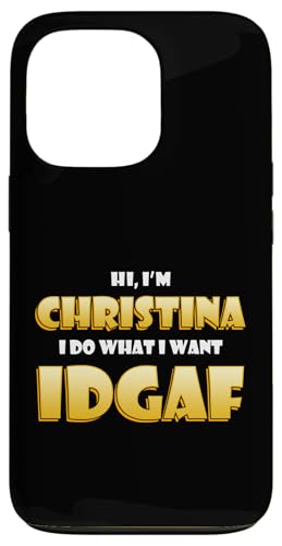 Christina IDGAF Meme Funny Christi Costume For Christinas �X�}�z�P�[�X iPhone 13 Pro �p