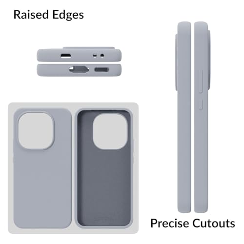 Image of SPRIG Compatible with IQOO 15 5G SilkTone Back Cover Silicone Mobile Case for Men, Women, Boys and Girls with Camera Protection Drop Tested Shock Proof Wireless Charging Compatible (Blue Grey)