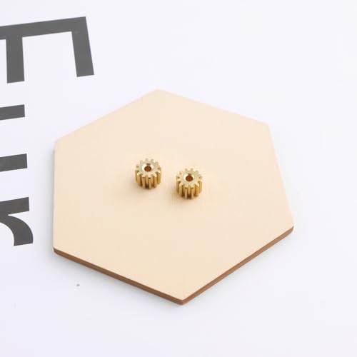 Engranajes de motor de 12 dientes de latón para coche RC y robot 5