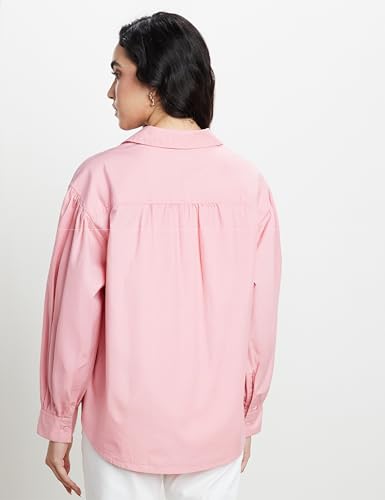 Image of Symbol Premium Women's Oversized Smart Casual Cotton Shirt (Available in Plus Sizes)