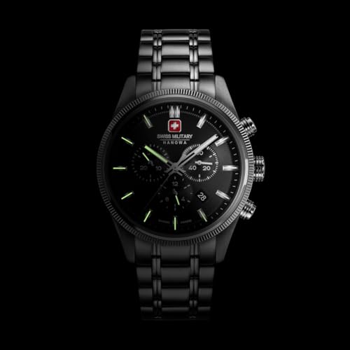 Image of Swiss Military Hanowa SMWGI0003104 - Swiss Made Round Blue Chronograph - Watch for Men
