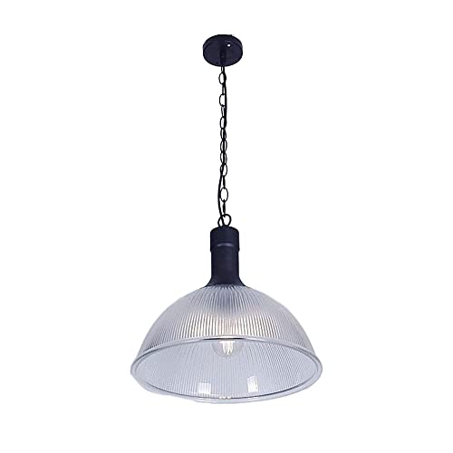 Lámpara colgante de techo nórdica con pantalla redonda de vidrio y altura ajustable para comedor