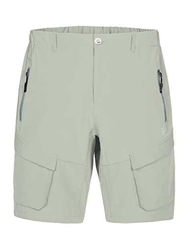 Little Donkey Andy Men's Stretch Quick Dry Cargo Shorts For Hiking, Camping, Travel Khaki Size L #TOP2