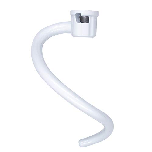 Buecmue Spiral Coated Metal Dough Hook For Kitchenaid KNS256CDH Stand Mixer Bowl-Lift KV25