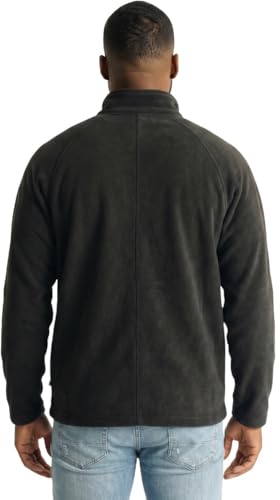 Image of ToBeInStyle Men's Zip Up Long Sleeve High Collar Polar Fleece Jacket