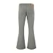 Wbestwind Men's Relaxed Stretch Vintage 60s 70s Bell Bottom Pants Fit 70s Disco Outfits Comfort Flared Retro Leg,Flo,TAG XL Grey
