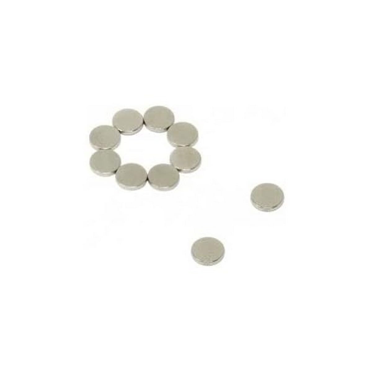 Diametrically Magnetised N42 Neodymium Magnet for Arts, Crafts, Model Making, DIY, Hobbies, Office and Home - 6mm dia x 1mm thick - Pack of 10