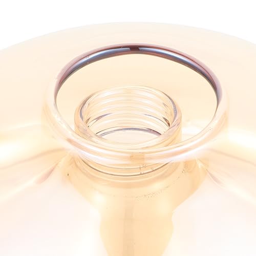 Image of Gadpiparty Amber Glass Ceiling Lamp Shade 5.90 in Replacement Lamp Shade for G9 Bulb Decorative Ceiling Light Cover for Bedroom Living Room Restaurant Hotel Office