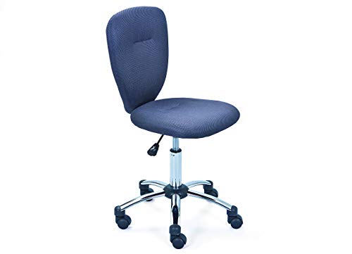 Preisvergleich Produktbild Inter Link Kinderdrehstuhl Schreibtischstuhl Jugenddrehstuhl Bürostuhl Drehstuhl Metall Bezug Mesh Grau