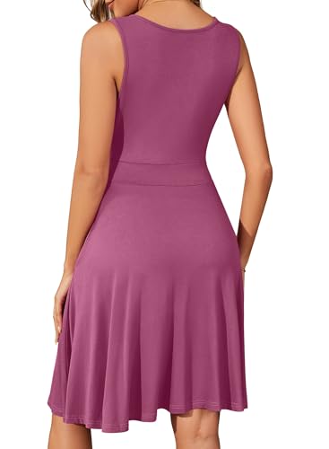 Image of WEACZZY 2025 Womens Summer Dresses,Mauve,S