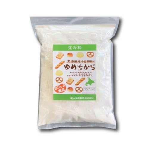小笠原製粉 北海道産 ゆめちから パン用 強力粉 1kg
