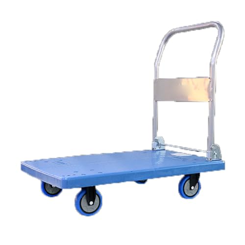 Carretilla plegable con plataforma y 4 ruedas 250KG miniatura 1
