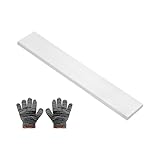 QUARKZMAN 204mm Lange Alublech 5mm Dicke 40mm Breite, Aluminium Flachstange mit Handschuhe, Quadratischer Aluplatte Solide Alu Vierkantstange für Modellbau Baubranche Fahrzeugbau