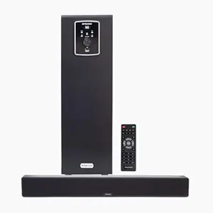 DIgimate Bluetooth Soundbar with 5.25 Subwoofer, 100W, 2.1 Channel System, LED Display, Remote Control, Four EQ Modes, Bluetooth v5.3, AUX, USB - Platinum Black