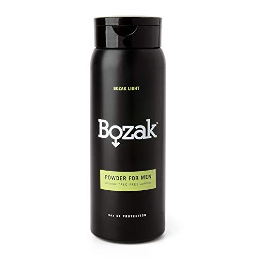 Bozak Men's Body Powder with Cooling Menthol - Lighter Strength, No Talc, Cornstarch based, Deodorizing, Fresh Feeling