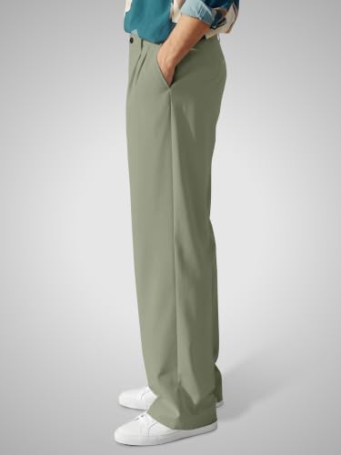 Image of FTX Men's Korean Style Casual Trouser | Premium Lycra Stretch Fabric | Smart Regular Fit | 2 Side Pockets | Comfortable Stretchable Everyday Wear Pants