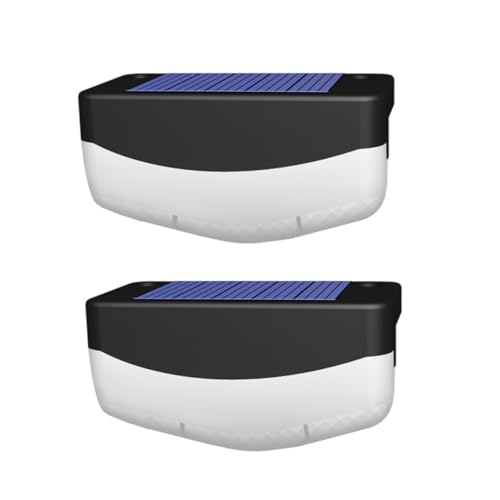 LALAFINA Lawn Lights Solar Powered Solar Step Lights Waterproof for Patio Garden