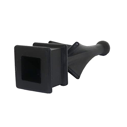 Address America Fence Finials Four-Sided Spire Wing Tip High-Impact Polypropylene Black Finial Fence Topper (10, 5/8 Inch) - Made In The Usa - Ff #TOP2