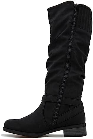 XOXO Women's Mycah-B Knee High Boot, Black PU, 12 | Image 5