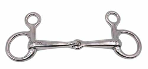 Baucher Gebiss Mullen Mouth Dünn Messing Gold